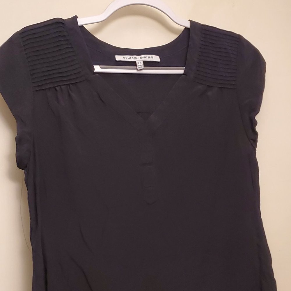 Ryleigh Pintuck Detailed Silk Blouse